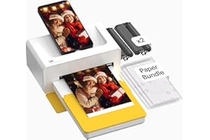 KODAK Dock Plus 4PASS Instant Photo Printer, 4x6” Portable Picture Printer, Bluetooth & Dock 2-in-1 Home and Gift Printer for iPhone & Android, 50 Sheets Bundle