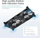 ELUTENG 140mm USB Fan 2 in 1 Double Row 5V 3 Speed PS5 PS4 Laptop TV Box Router view 4