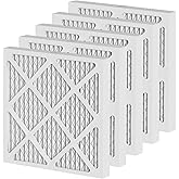 MERV-13 Air Filter Replacement Set Compatible with AlorAir PureAiro HEPA Pro Air Scrubber and PureAiro HEPA Max Air Scrubber 770, 870, 970, 14.3×13.6×0.79 in, 5 Pack