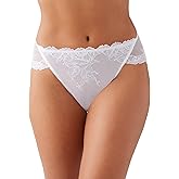 Wacoal womens Vivid Attraction Lace Mesh Back Full Coverage Hi-cut Brief Panty, 841384