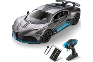 MIEBELY Remote Control Car, Bugatti Divo 1/12 Scale Rc Cars 12Km/h, 2.4Ghz Licensed Model Car 7.4V 900mAh Toy Car Headlight for Adults Boys Girls Age 6-12 Years Birthday Ideas Gift