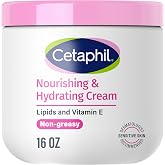 Cetaphil Nourishing Body Cream, Oil-Infused, Very Dry Skin, 16oz | 72-Hour Hydration, Non-Greasy Formula, Vitamin E &amp; Lipids, Normal To Very Dry Skin, Women &amp; Men, Dermatologist Recommended