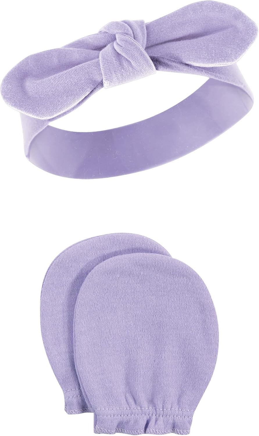 Hudson Baby Unisex Baby Cotton Headband and Scratch Mitten Set, Peacock, 0-6 Months: Clothing