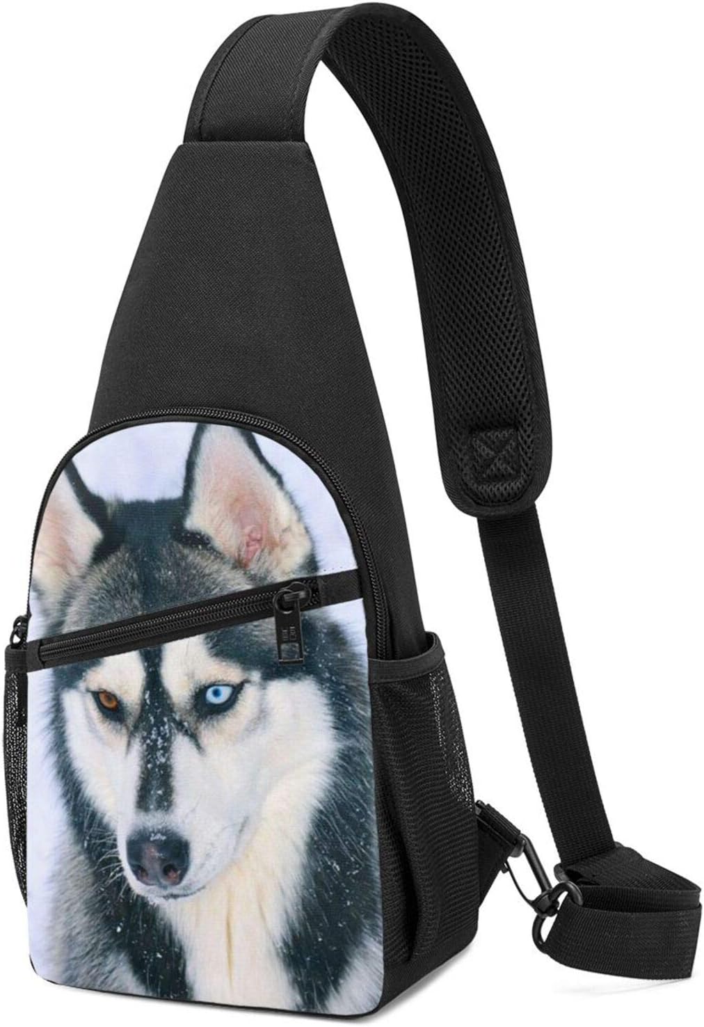 Mochila bandolera para perros Husky siberianos, bolsa pequeña para el