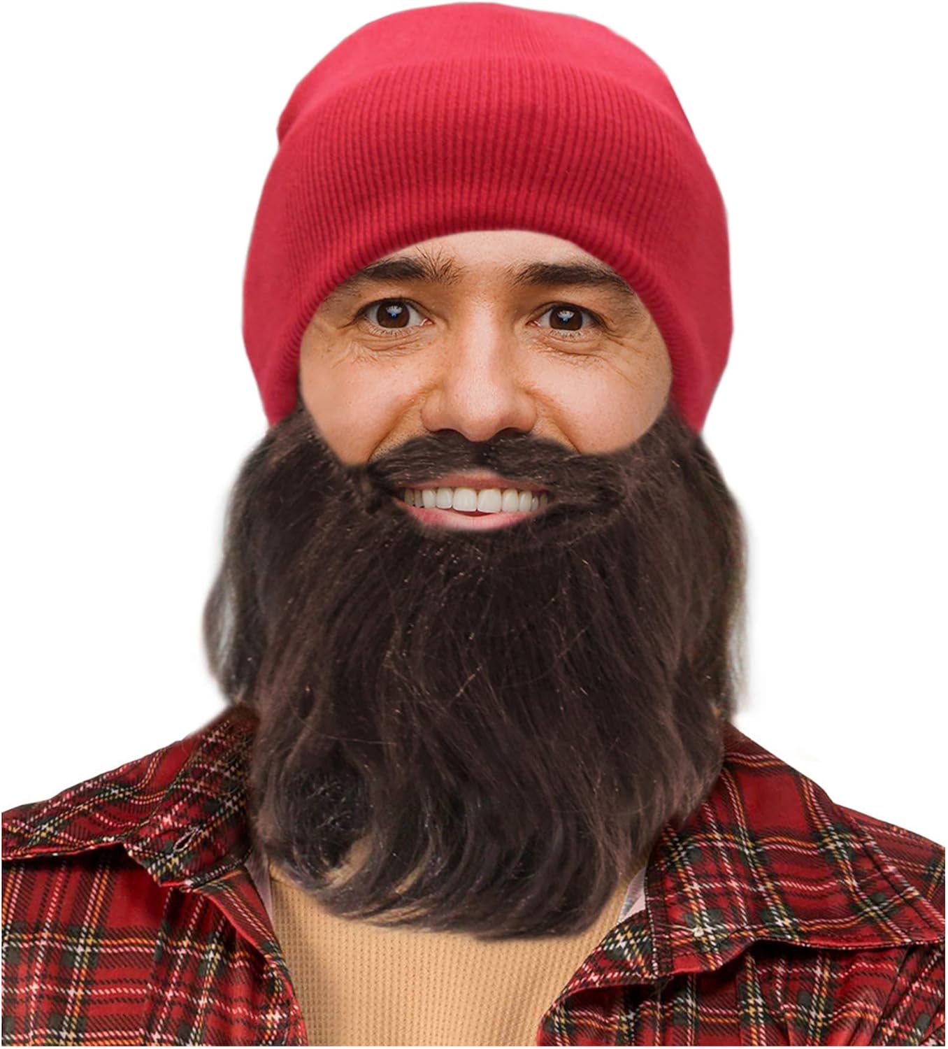 Amazon Com Lumberjack Costume Beard Lumberjack Beard Costume Lumberjack Hat And Beard Brown Clothing