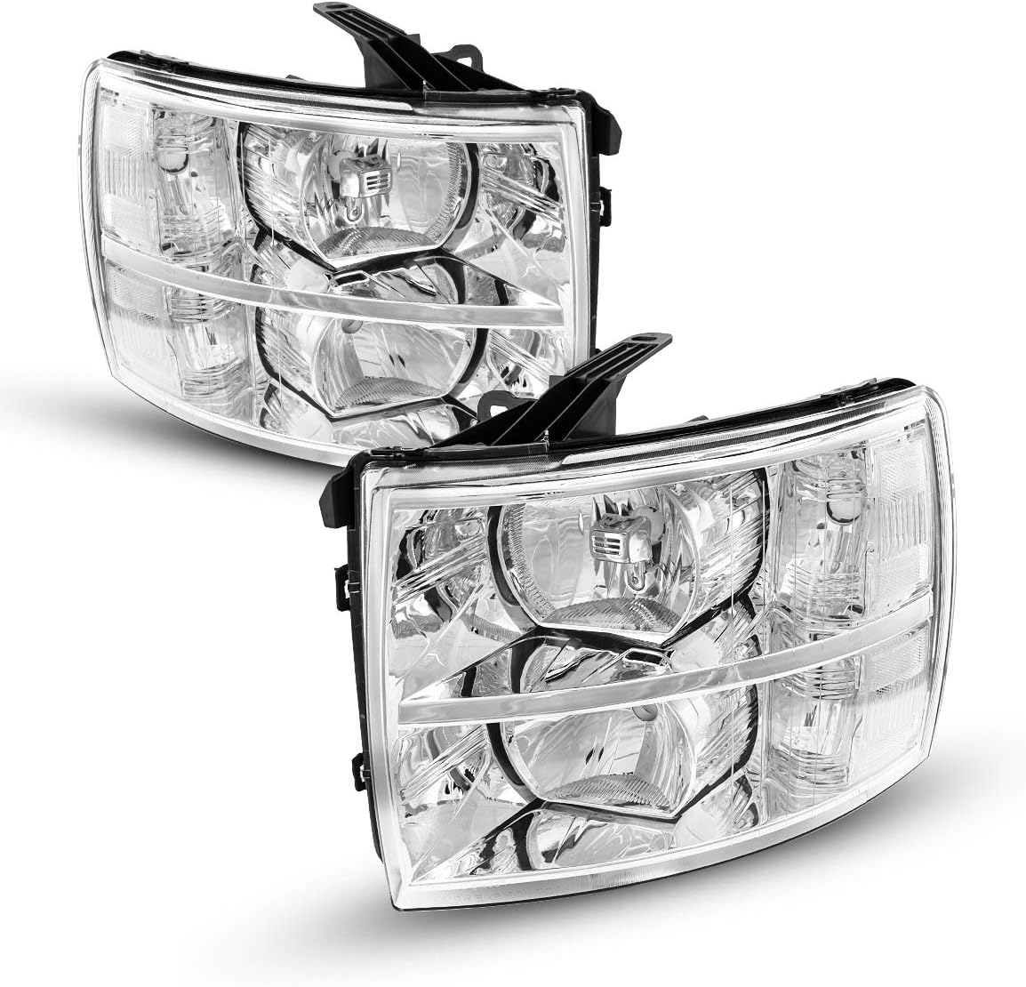Replacement Headlight Compatible with 20072014 Silverado 1500 2500