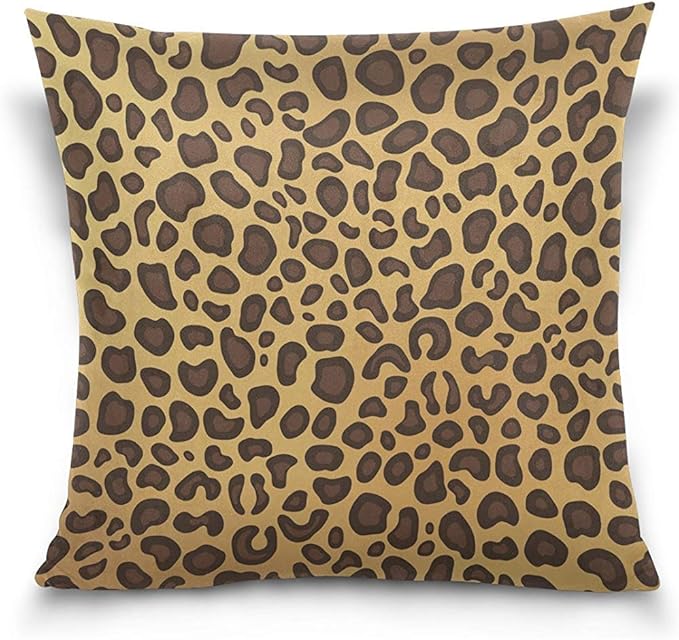 July Funda de cojín Decorativa con Estampado de Leopardo Funda de