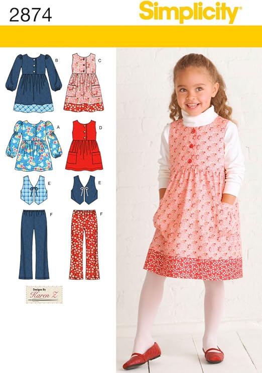 Simplicity Sewing Pattern 2874 Child Separates, A (3456