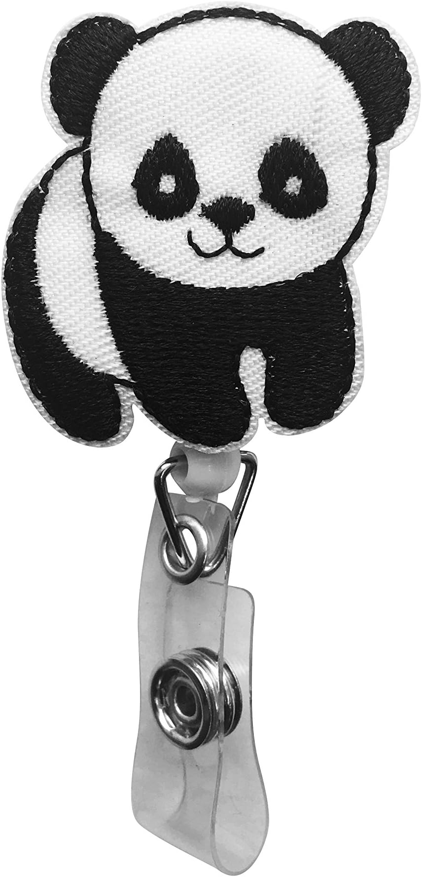 Cute Panda ID Reel Badge Holder