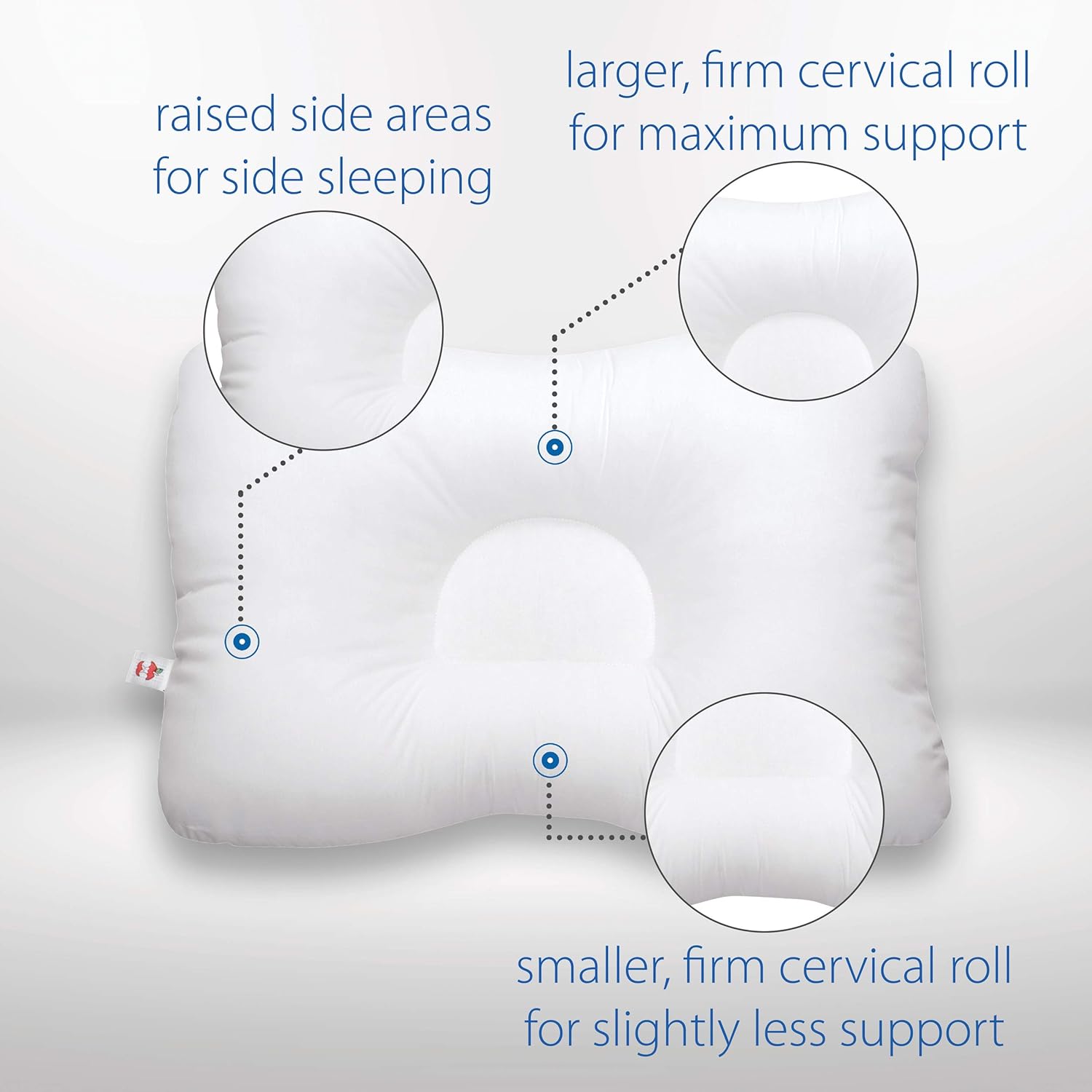 Core Products D-Core Cervical Support Pillow, Standard Firm, Full Size: Home & Kitchen