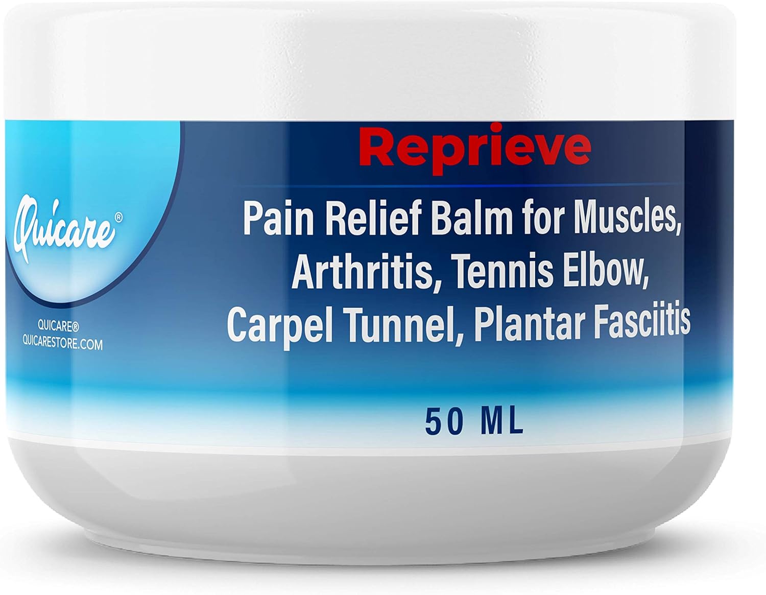 Reprieve Pain Relief Balm for Muscles, Arthritis, Tennis Elbow, Carpel Tunnel,Plantar Fasciitis by Quicare: Health & Personal Care