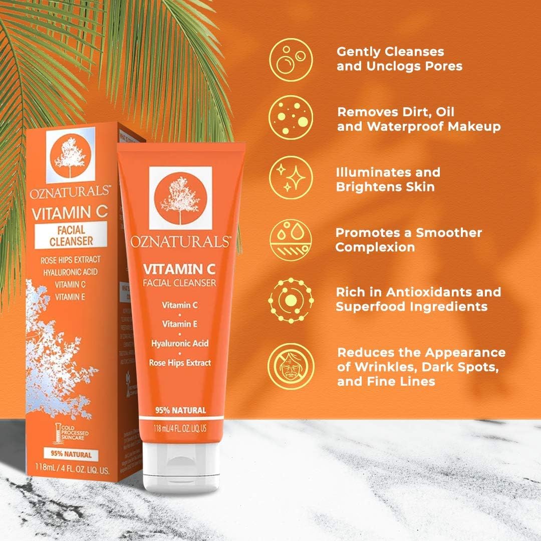 oz naturals vitamin c facial cleanser