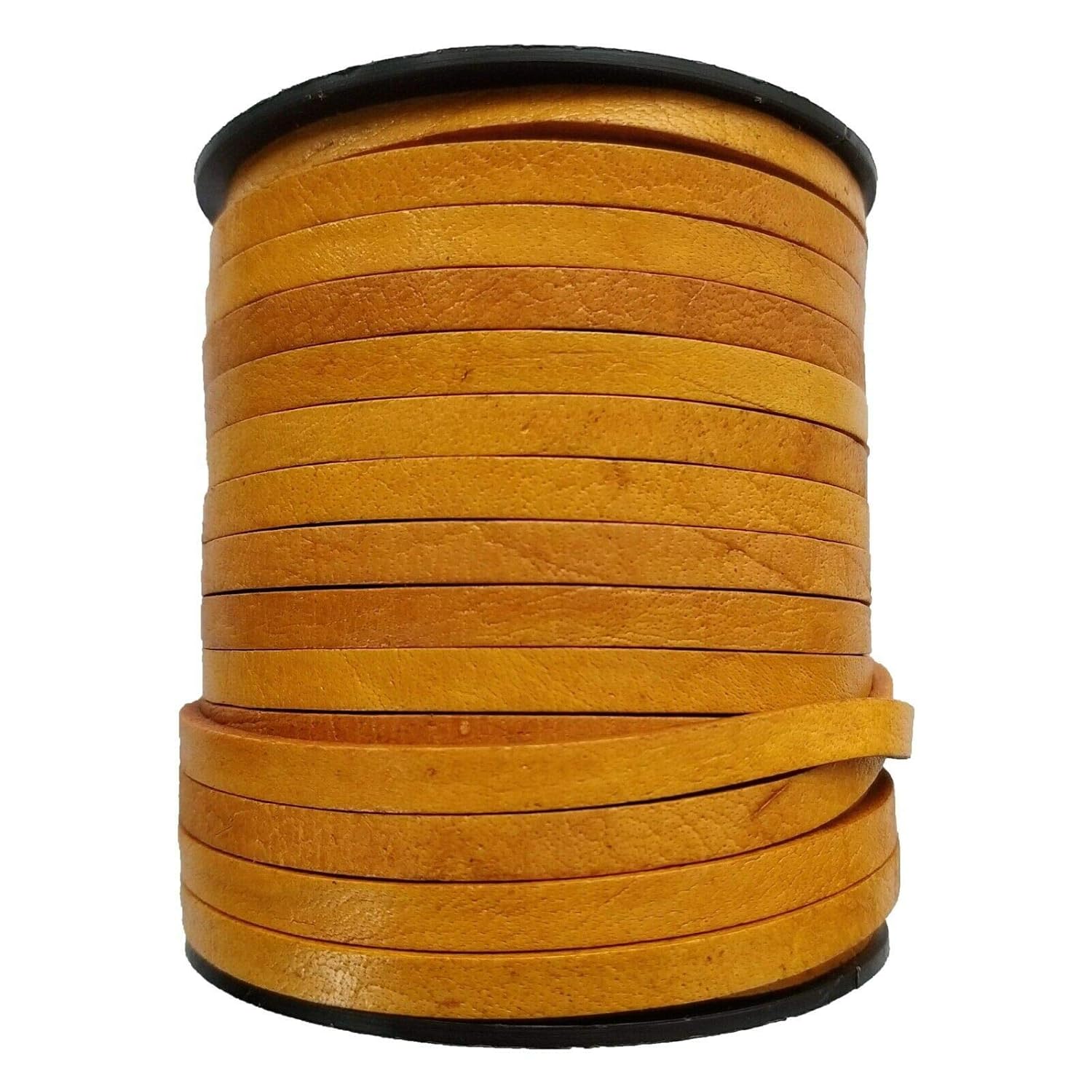 Flat Leather Cords 5.0MM X 2.0MM 1 Yard Distressed Brown Natural