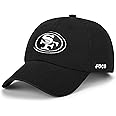 FOCO Men's NFL Team Logo Black & White Casual Hat Caps