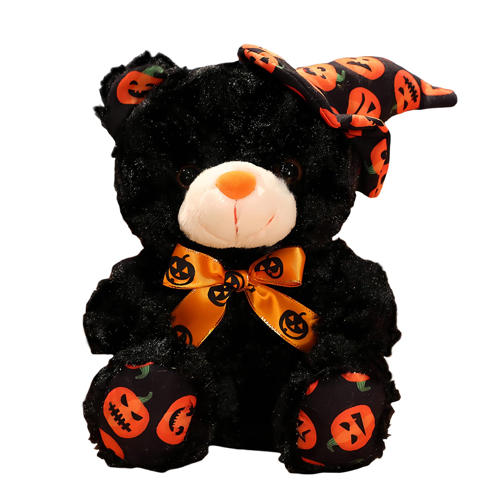 COSORO 23cm Halloween Teddy Bear Dolls Plush Toy,9" Cute Black Stuffed Teddy Doll Toy,Halloweens Plushies,Collection Cuddly Toy Halloween Soft Toys for Kids Girls Boys โ image 1