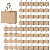Kifmurase 60PCS Paper Bag Bulk, 4×4.72×2.36 inch Mini Gift Bags with Handles, Small Size Brown Bags Gift Paper ‌Container for Party Favors Shopping Wedding Retails Birthday Baby Showers