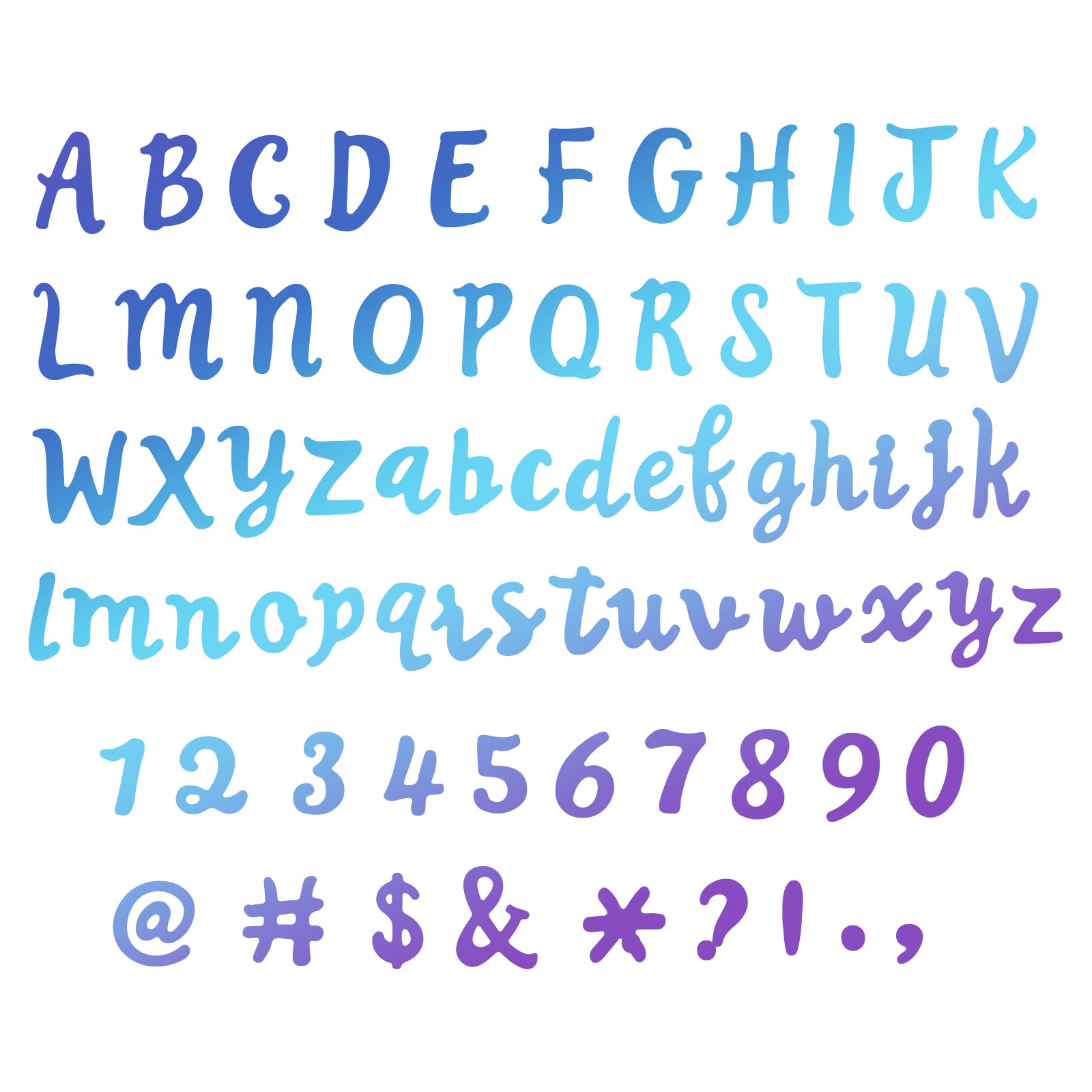 INFUNLY 71pcs Alphabet Die Cuts Letters Numbers Cutting Dies Metal Dies Cut Capital A-Z Alphabets Cutting Dies for Card Making Embossing Stencil DIY Scrapbooking Mother's Day — image 1