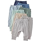 Butterblu Unisex-Baby Jordan 8-Pack Jogger Pants 100% Organic Cotton Bottoms for Boys & Girls