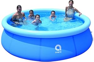 OUTRAVELER 10ft x 30in Inflatable Swimming Pool Outdoor Above Ground Pool,Top Ring Blow Up Pool Easy Set