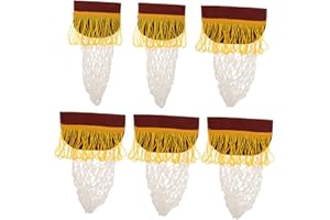 LOORGVEL 6pcs Mini Pool Table Net Pockets for Cotton Mesh with Pocket Brackets Replacement for Indoor Game