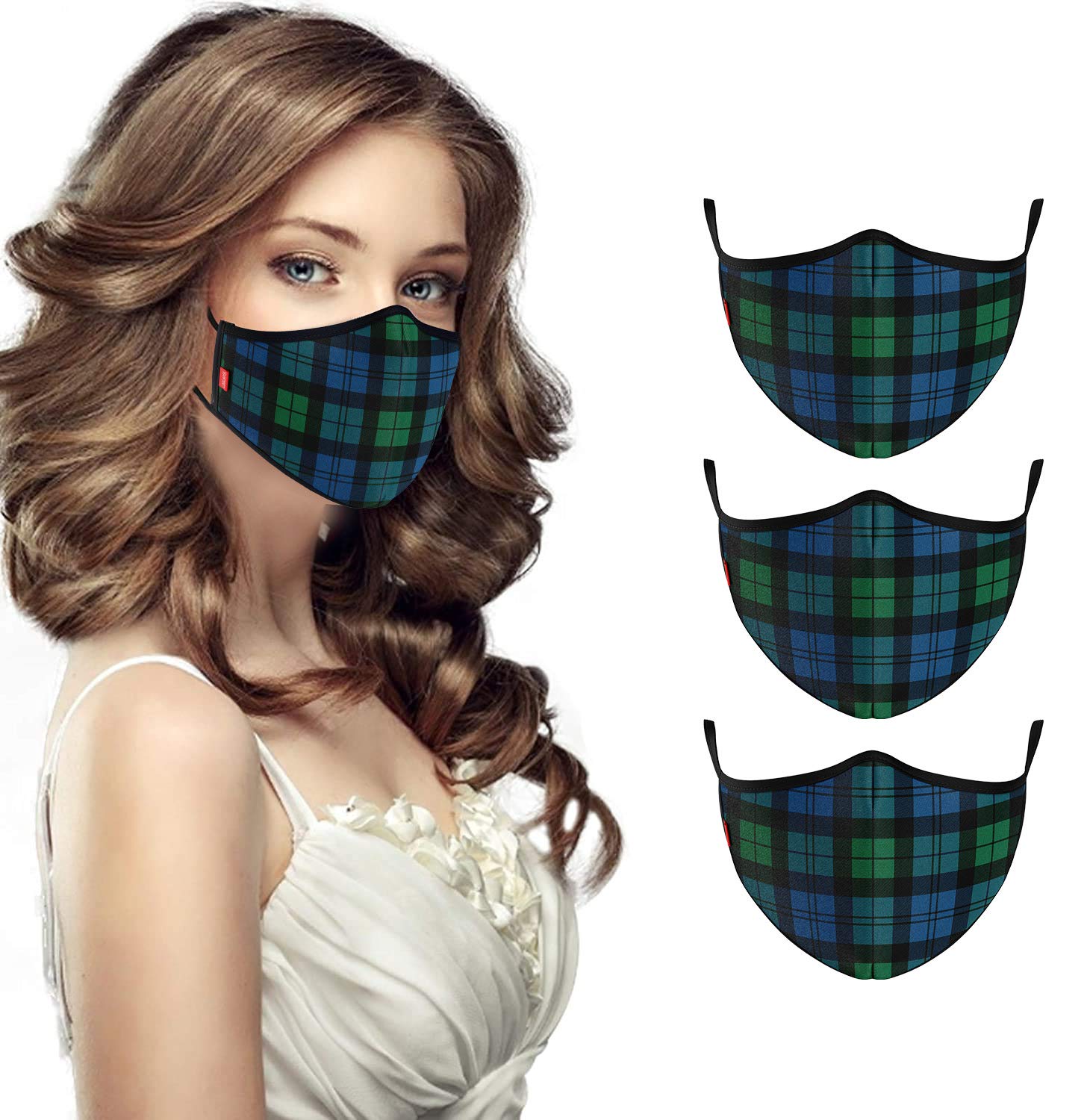 COOL Mask Unisex 3 Layer Reusable Washable Face Mask ( Pack of 3 )