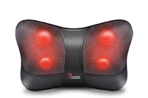 VIKTOR JURGEN Neck and Back Massager Pillow, Shiatsu Kneading Massage with Heat for Shoulders, Lower Back, Waist, Legs, Foot and Full Body Muscle Pain Relief, Unique Gifts for Men, Women