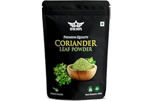 DAUSON 250g Coriander Leaf Powder – Premium Dried Cilantro Leaves | Natural Herb Seasoning for Cooking, Curries, Soups & Marinades | No Additives, 100% Pure