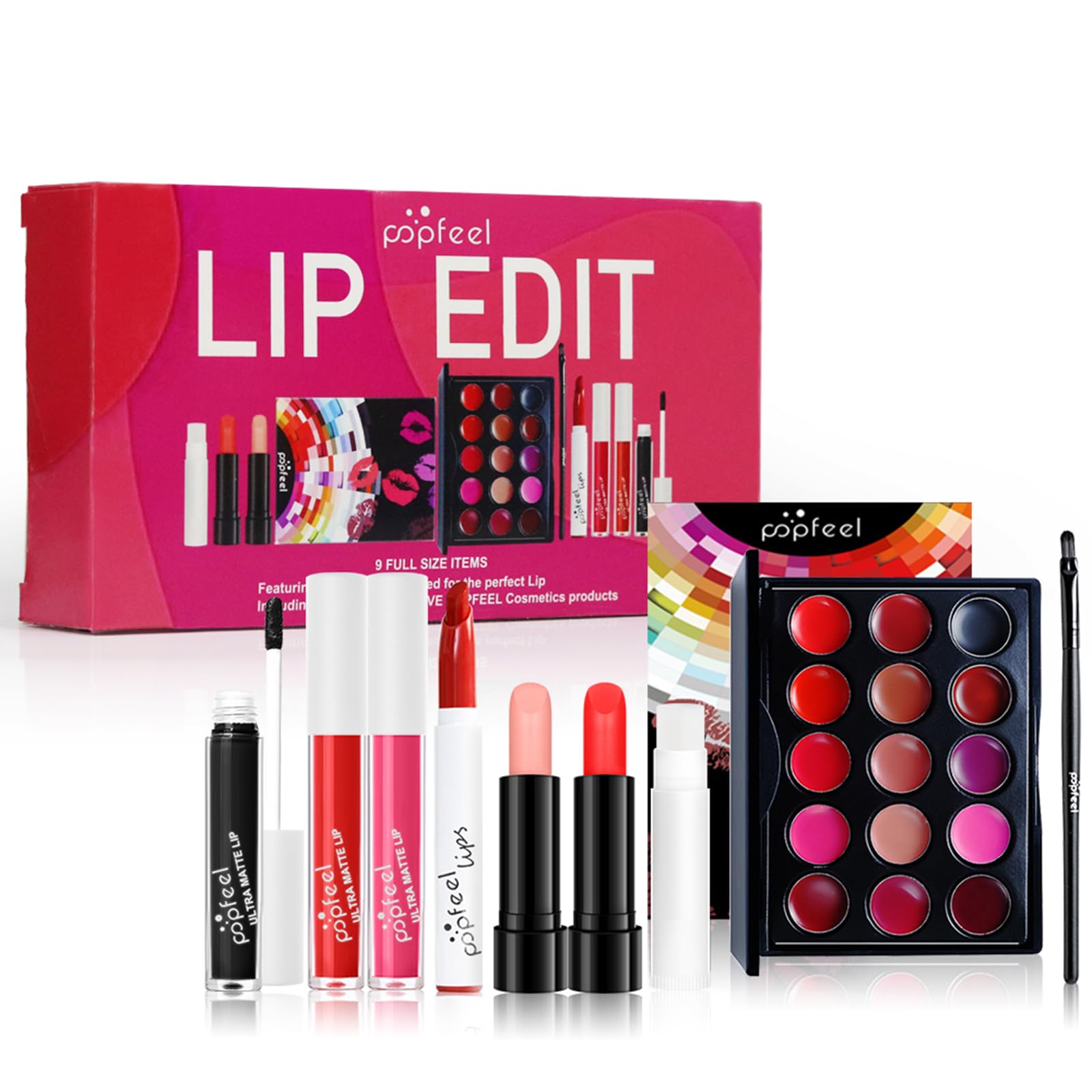 FantasyDay All-in-one Makeup Gift Sets | Full Make up Kit for Women Girls Xmas Essential Bundle Include Eyeshadow Palette Lipstick Blush Concealer Face Powder Eyeliner Lipgloss Mascara Eyebrow Pencil