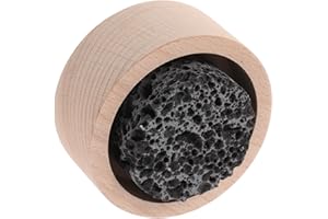 Wakauto Volcanic Lava Rock Passive Essential Oil Diffuser with Wooden Base, Small Aromatherapy Stone