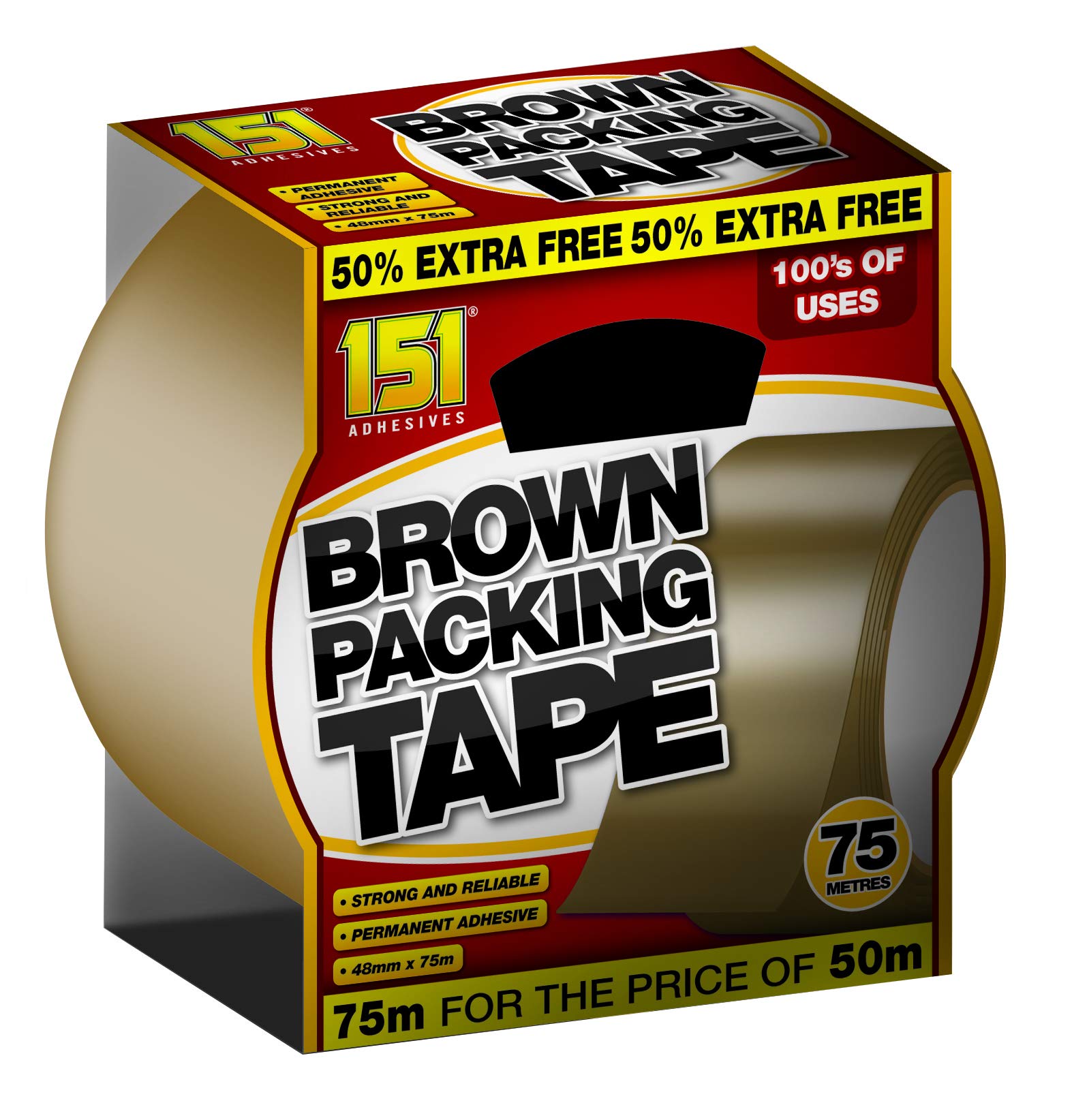 151 Brown Packaging Tape 48mm x 75m