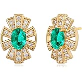 BENEIGE Gold Stud Earrings for Women 14K Gold Plated Stud Earrings for Women Hypoallergenic Minimalist Jewelry for Women