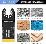 Meff-Mluk Titanium Oscillating Saw Blades 15Pcs Universal Multi Tool Kit view 5
