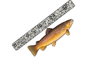USATuff SeaDek EVA Foam Fish Measuring Ruler for Boat, Fishing, Kayak | Adhesive Backing Peel & Stick - 36" SnowCamo-Darkgray