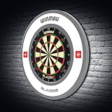 Winmau Pro Line 1.0 Dart Board Surround Ring Grey White Durable Backboard view 6