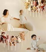 mirolam Teddy Hammock - Soft Plush Toy Storage for Kids Room Decor view 2