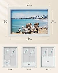 SONGMICS Shadow Box Frame, 1.3-Inch Deep Memory
