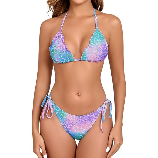 Verano Mujer Traje De Baño De Dos Piezas Con Rayas Bikini Talla Grande Cintura Alta Anudado En La Cintura Ropa De Baño De Diseñador Al Por Mayor - China La Ropa Interior