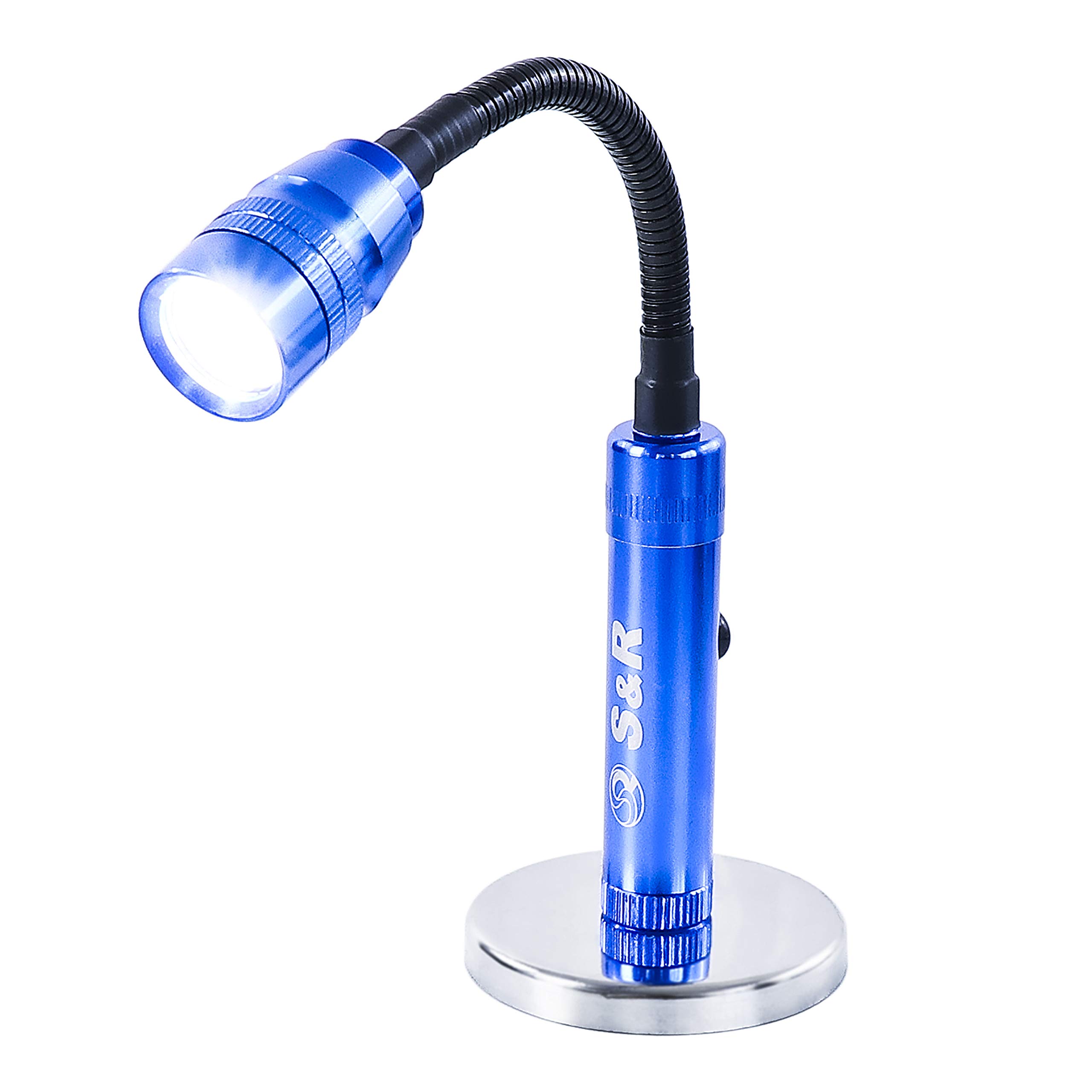 S&R Magnetic LED Lamp, Flexible Torch with Magnetic Base for Workshop, Assembly, Repairs, Camping, Outdoor, Reading