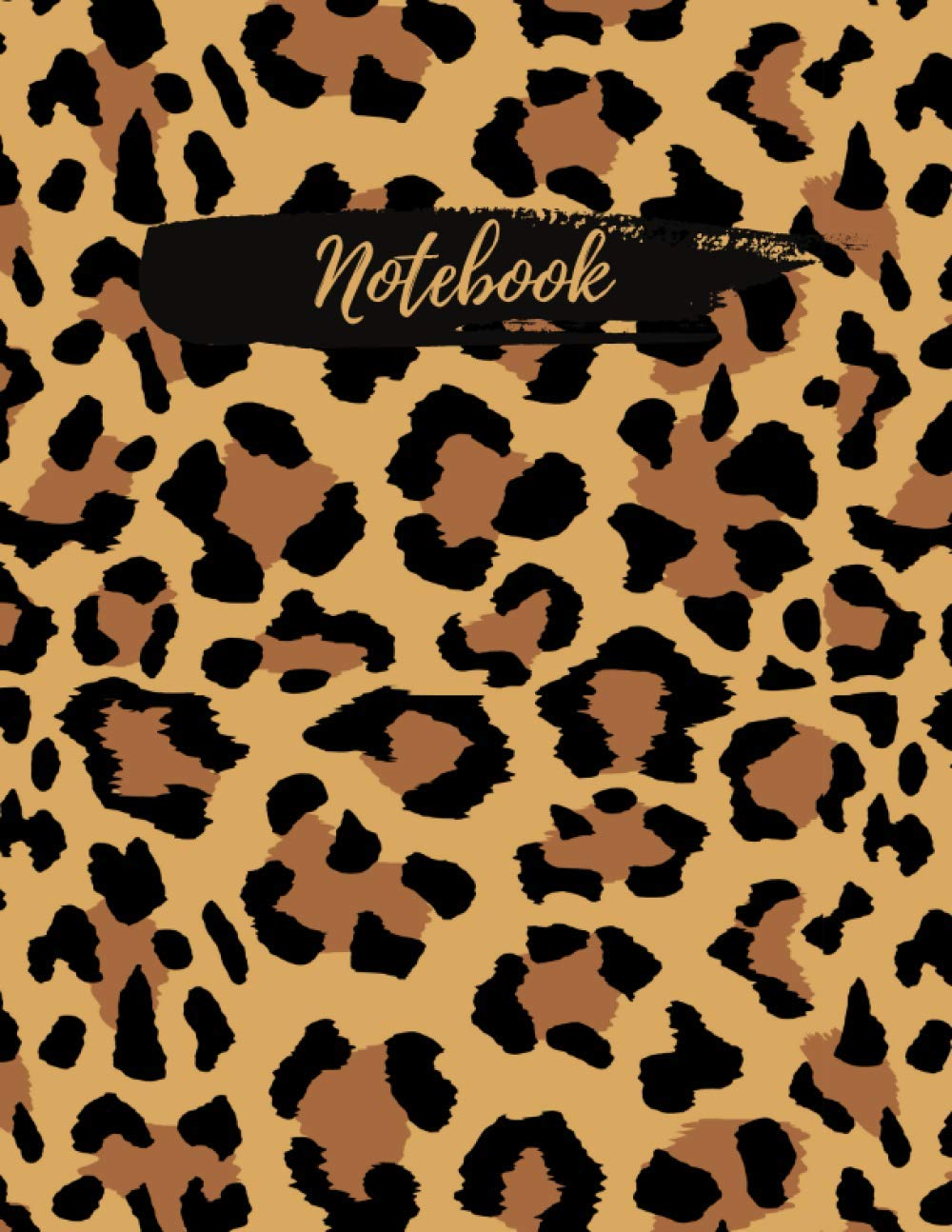 Leopard Print Notebook: Lined Notebook Journal. Gift for Mom. Coworker Gift. Stylish Notebook. 8.5"x11" 100 pages