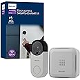Philips Wireless Security Doorbell Chime Kit, Decoy Doorbell Camera, Motion-Activated Light, Decoy Doorbell Home Security Cameras, Wireless Doorbell Chime, 150 Ft Range, White, DES6572WB/37