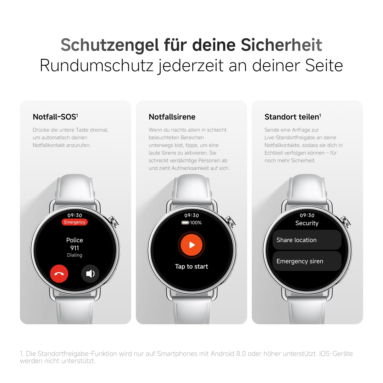 XIAOMI Watch S4 41mm Smartwatch – Edelstahlgehäuse, Ultraleicht, 150+ Sportmodi, präzise Menstruationszyklus-Vorhersage, Sicherheits-Notruffunktion, Fluorkautschuk-Armband Schwarz 3