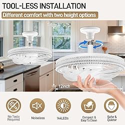 GYTBL Ceiling Fans with Lights and Remote - Socket