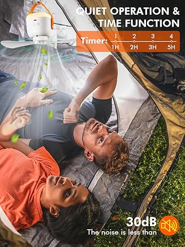 battery operated ceiling fan for tent