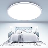 libtit Large LED Ceiling Light 16.5Inch, 4200LM 36W Bright Flush Mount Lights for Ceiling, 3000K/4500K/6000K White Surface Mount Lighting Fixture for Bedroom Kitchen Livingroom Shops