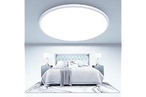 libtit Large LED Ceiling Light 16.5Inch, 4200LM 36W Bright Flush Mount Lights for Ceiling, 3000K/4500K/6000K White Surface Mount Lighting Fixture for Bedroom Kitchen Livingroom Shops