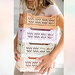 Collapsible Storage Box, Foldable Crate Organizer