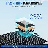 ECO-WORTHY 100W 12V Foldable Solar Panel with Adjustable Brackets & 11 DC view 2