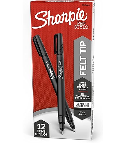 Rotuladores Fineliner Helit Penxacta - Punta 0.5 Mm, Tinta Negra, Pack De 12 Unidades