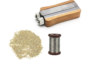 BEEXTM Honeycomb Frame Stainless Steel Cable Tension Crimping Tool 0.55 mm 500g 304 Stainless Steel Wire Honeycomb Frame Holding Tool (Contains 100 Brass Honeycomb Frame end Holes)