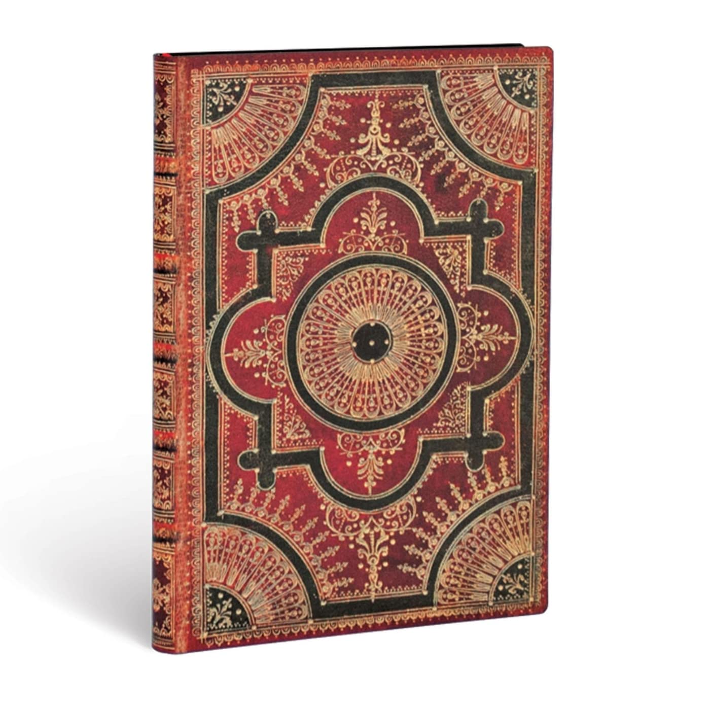 Paperblanks Softcover Flexis Ventaglio Rosso Kraft | Lined | Midi (130 × 180 mm)
